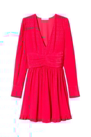 Vestido evasé - Fucsia