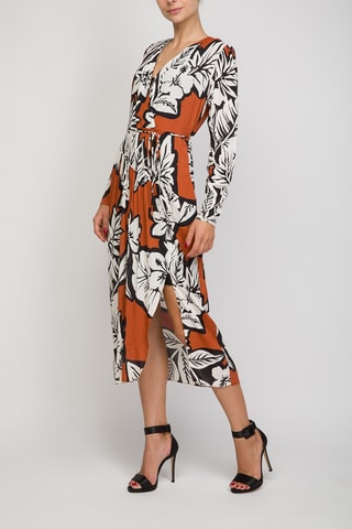 Vestido midi - Camel