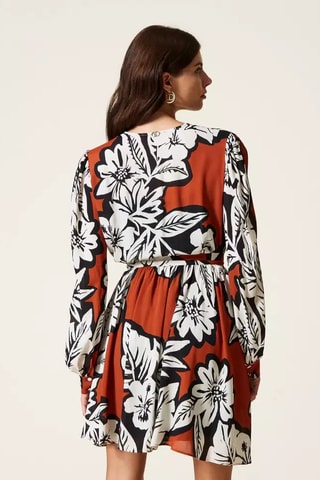 Vestido evasé - Camel