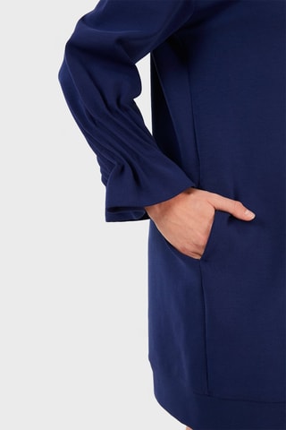 Vestido recto - Azul marino - Emporio Armani