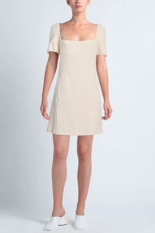 Vestido trapecio - Beige