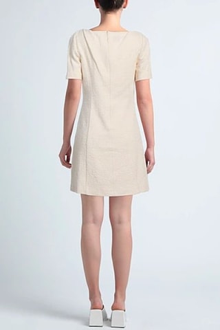 Vestido trapecio - Beige