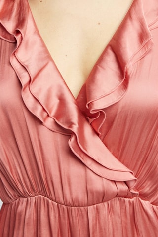 Vestido avolantado - Salmón