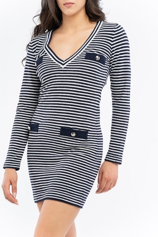 Vestido corto - 
Azul