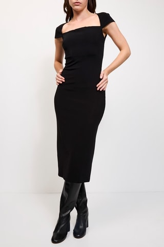 Vestido midi - Negro