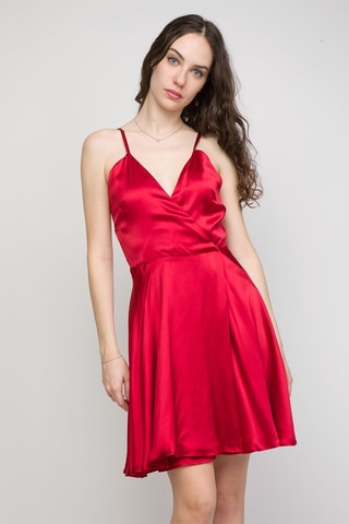 Vestido cruzado Blazi - Rojo