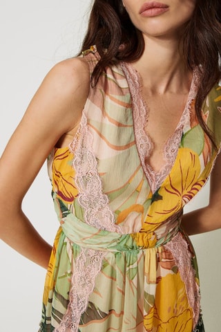 Vestido avolantado - Amarillo