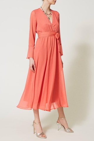 Vestido midi - Coral