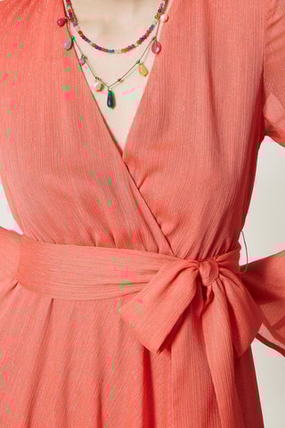 Vestido midi - Coral