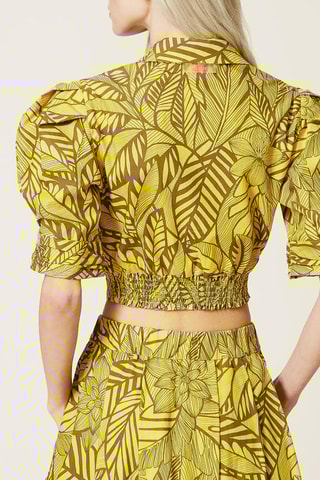 Camisa anudada - Amarillo