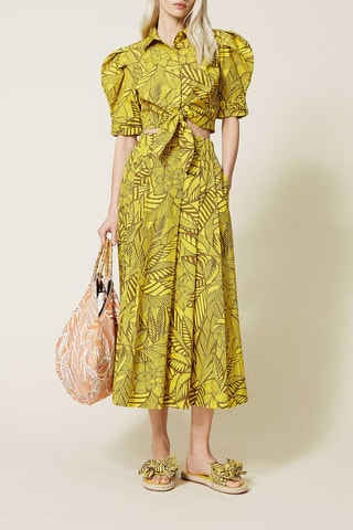 Camisa anudada - Amarillo