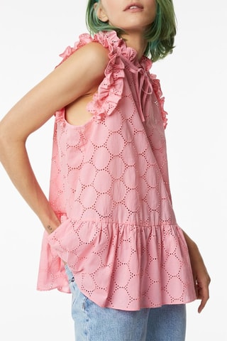 Túnica con bordado inglés - Rosa