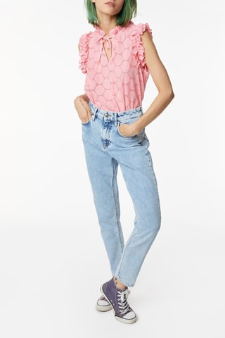 Túnica con bordado inglés - Rosa