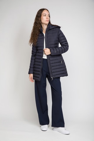 Anorak largo con capucha - Azul marino