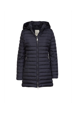 Anorak largo con capucha - Azul marino