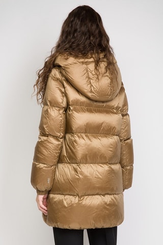 Anorak largo con capucha - Marrón