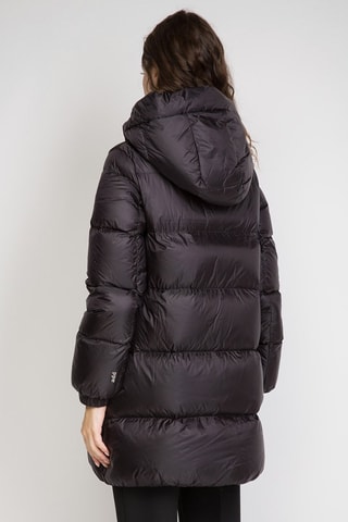Anorak largo con capucha - Negro