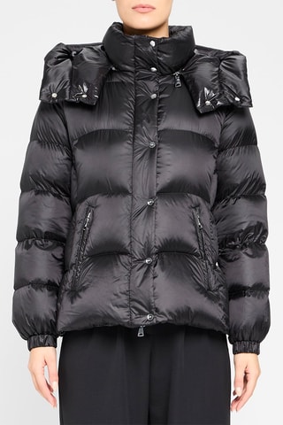 Anorak con capucha - Negro