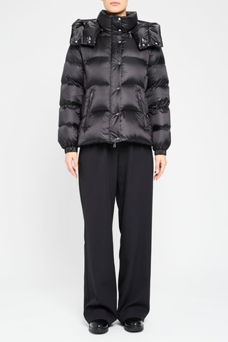 Anorak con capucha - Negro