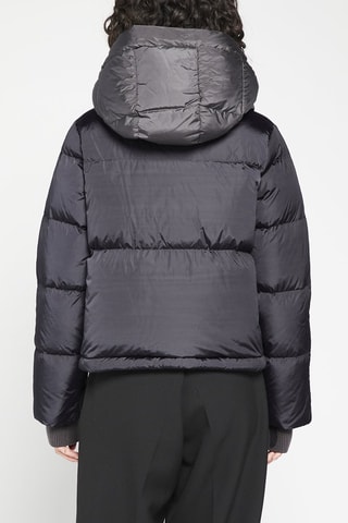 Anorak corto con capucha - Antracita