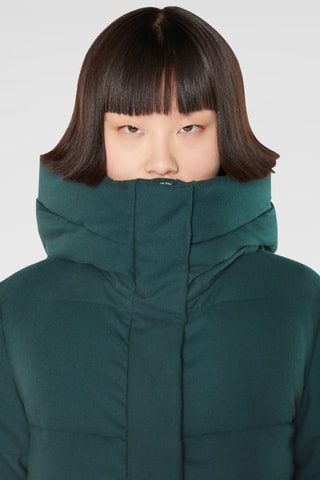 Anorak con capucha - Verde abeto