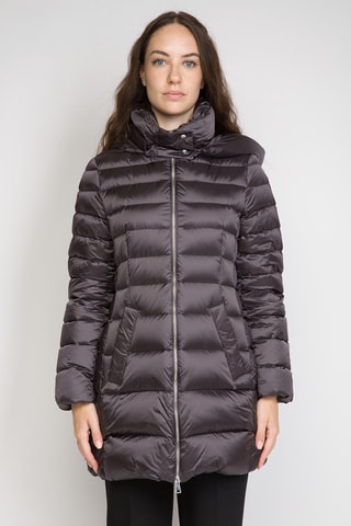 Anorak largo con capucha - Gris