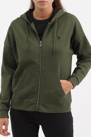 Sudadera con capucha - Verde oscuro