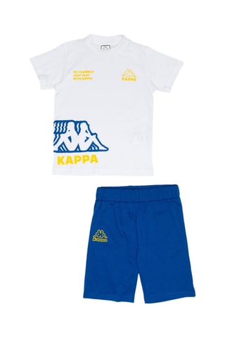 Camiseta - Blanco, azul y amarillo