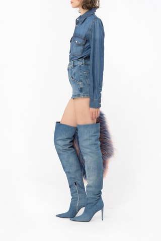 Short vaquero - Azul