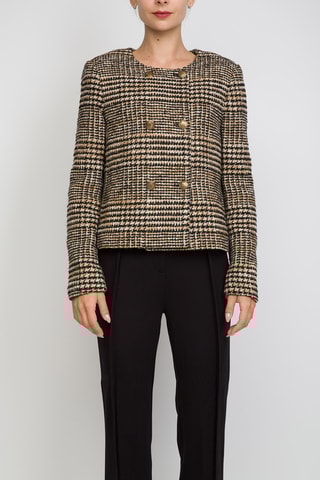 Chaqueta - Beige y negro