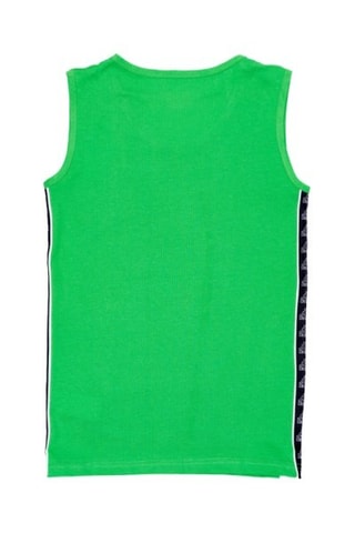 Camiseta de tirantes y short  - Blanco, negro y verde