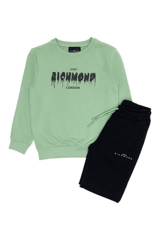 Sudadera y pantalón de chándal - Menta y negro