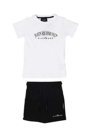 Camiseta y bermudas Valcinet - Blanco y negro