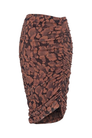 Falda de tubo - Marrón