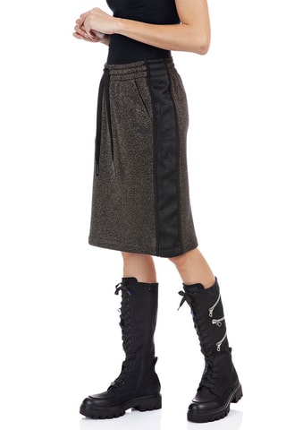 Falda midi - Gris jaspeado