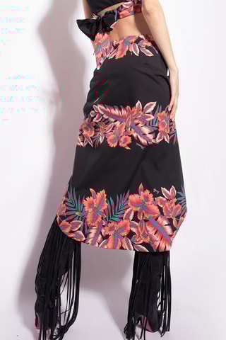 Falda cruzada - Negro