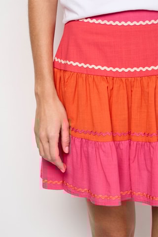 Minifalda - Rosa y naranja