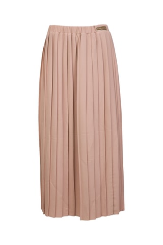Falda plisada - Beige
