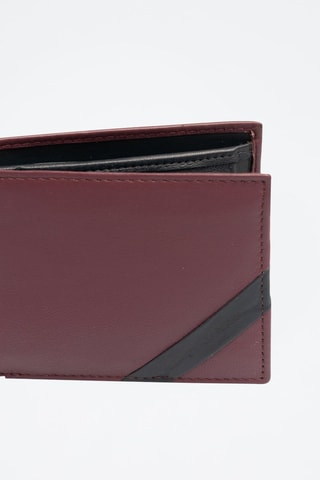 Cartera de piel Utah - Burdeos