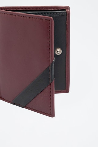 Cartera de piel Utah - Burdeos