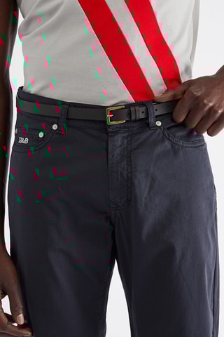 Cinturón de piel - Negro