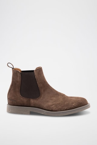 Botines de piel - Marrón