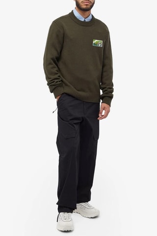 Jersey de lana Grenoble - Verde oscuro