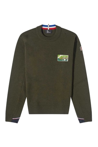 Jersey de lana Grenoble - Verde oscuro