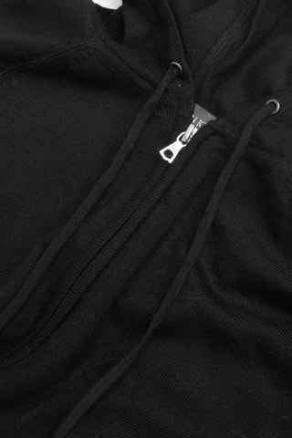 Cárdigan con capucha - Negro