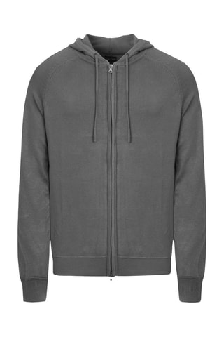 Cárdigan con capucha - Gris