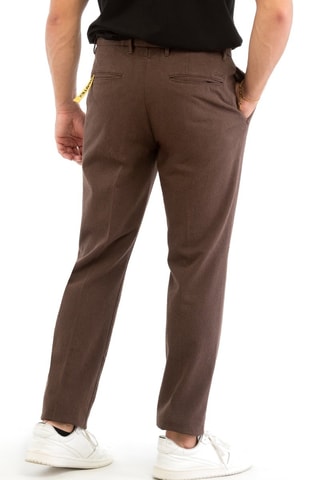 Pantalón chino regular fit - Marrón - Incotex
