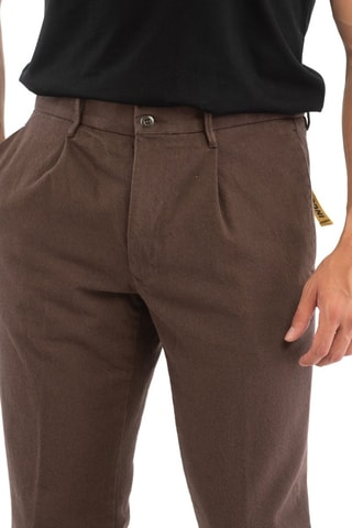 Pantalón chino regular fit - Marrón - Incotex