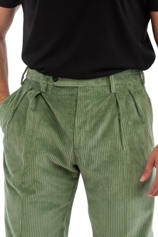 Pantalón de terciopelo - Verde claro - Incotex