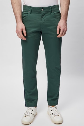 Pantalón recto - Verde oscuro